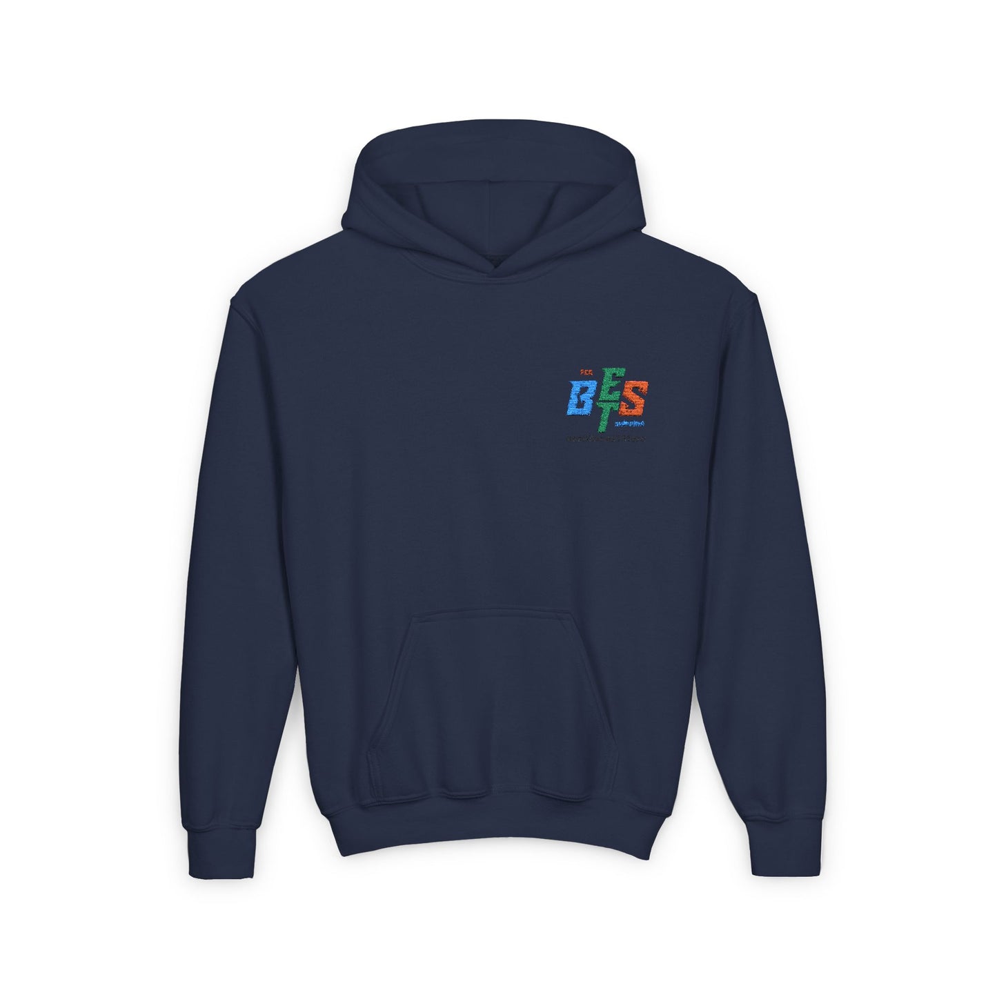 Youth Colorful 'Best' Heavy Blend Hooded Sweatshirt - Cozy Everyday Wear