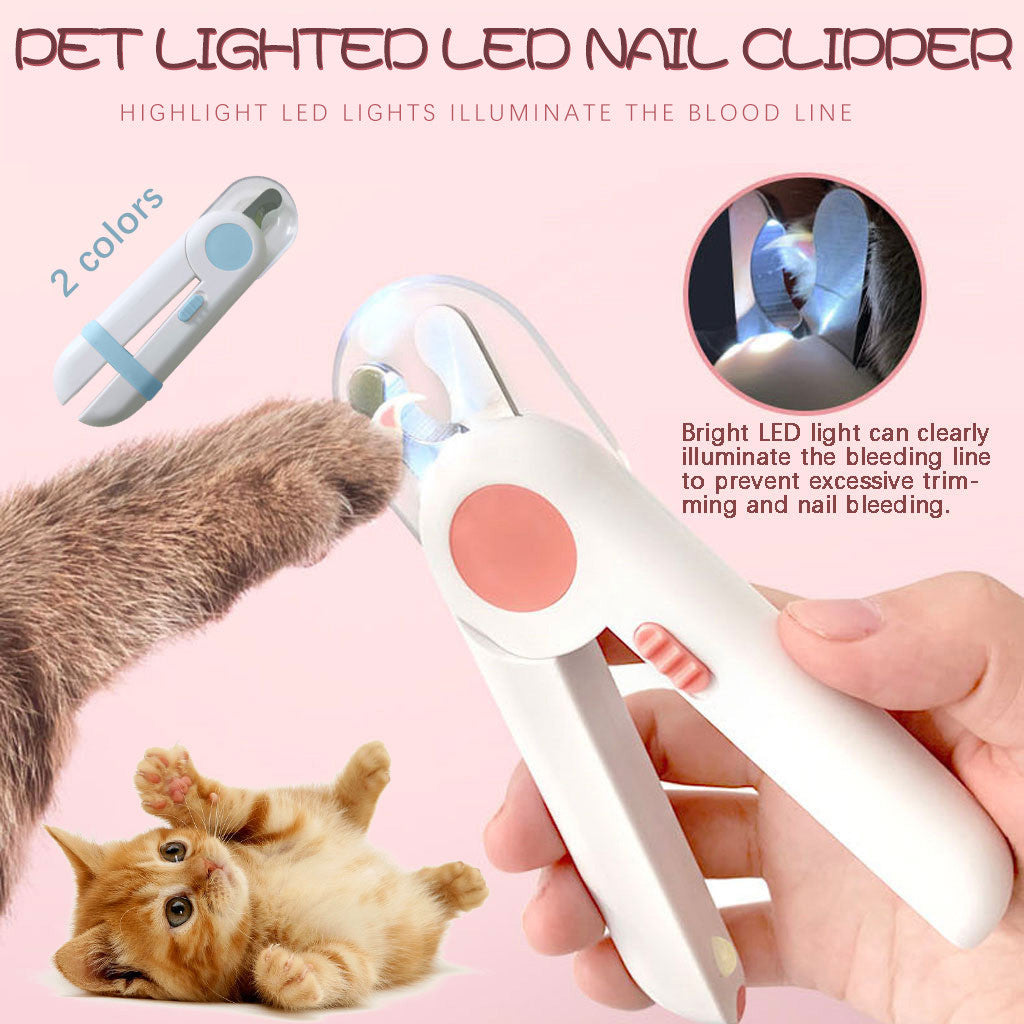 LED Light-Emitting Professional Pet Nail Clippers Dog Cat Cutter - Best Elanaz Store