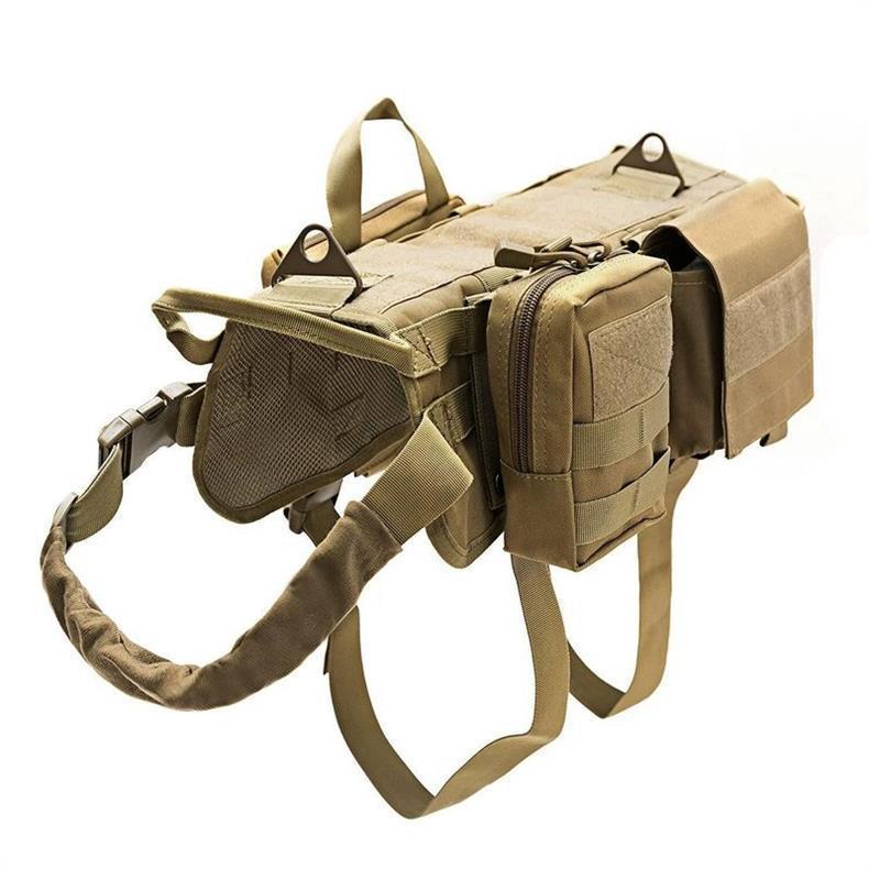 Ihrtrade Tactical Dog Harness Molle System Vest Adjustable Military - Best Elanaz Store