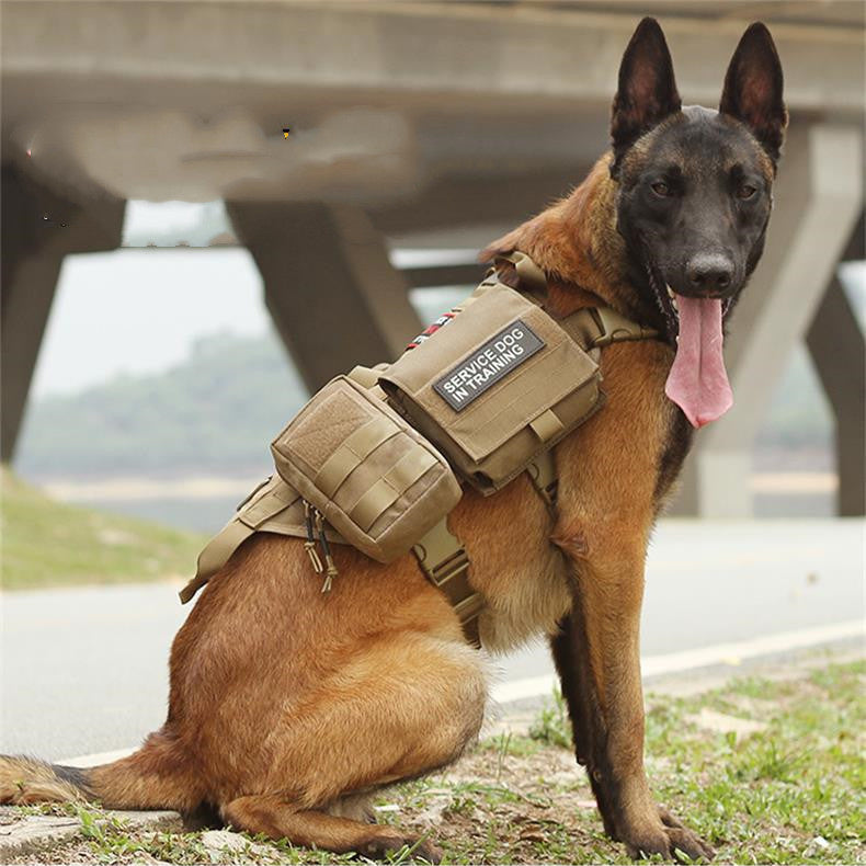 Ihrtrade Tactical Dog Harness Molle System Vest Adjustable Military - Best Elanaz Store