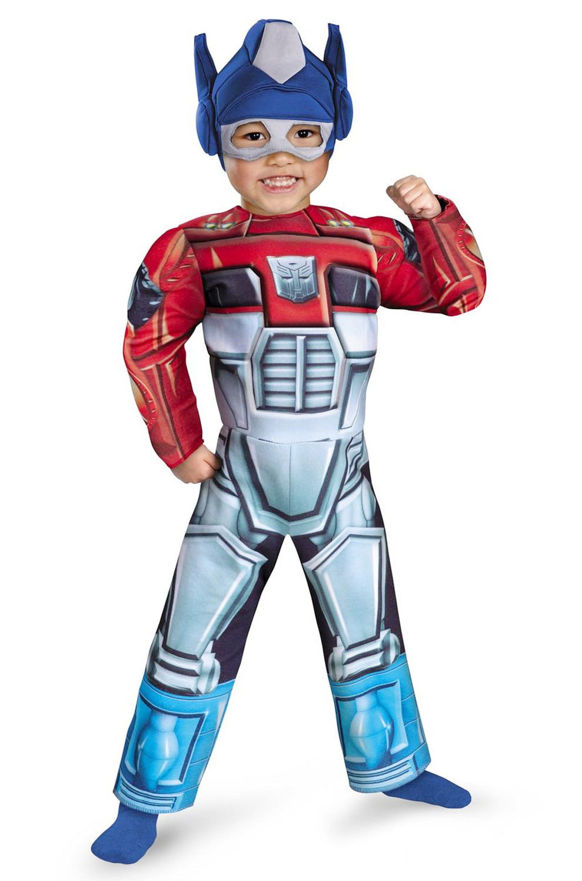 Toddler Boys  Rescue Bots Optimus Prime Muscle Torso Costume 2T