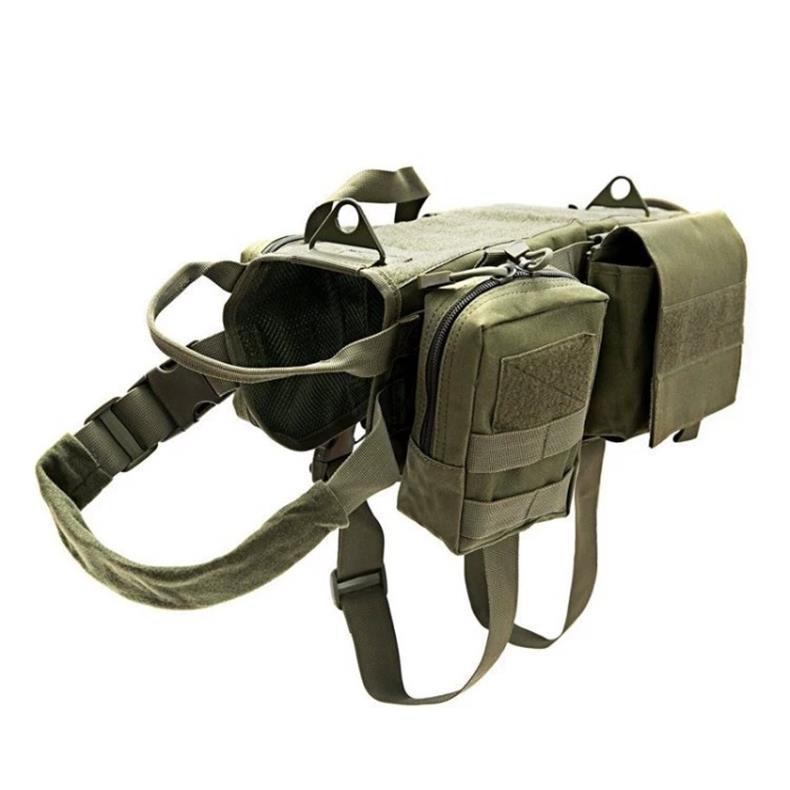 Ihrtrade Tactical Dog Harness Molle System Vest Adjustable Military - Best Elanaz Store